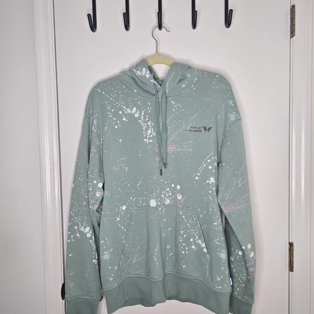 Hurley Green Men's Hoodie Size Medium